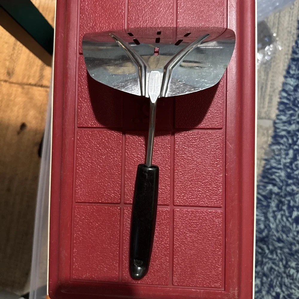 Foley Vintage Stainless Steel Spatula Lifter Curved Slotted Flipper 5.25